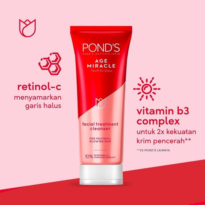 harga facial foam ponds age miracle