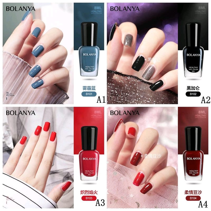 BOLANYA Kutek Kuku Peel Off Halal Bisa Dikupas 8Ml Kutek Murah Dan Halal