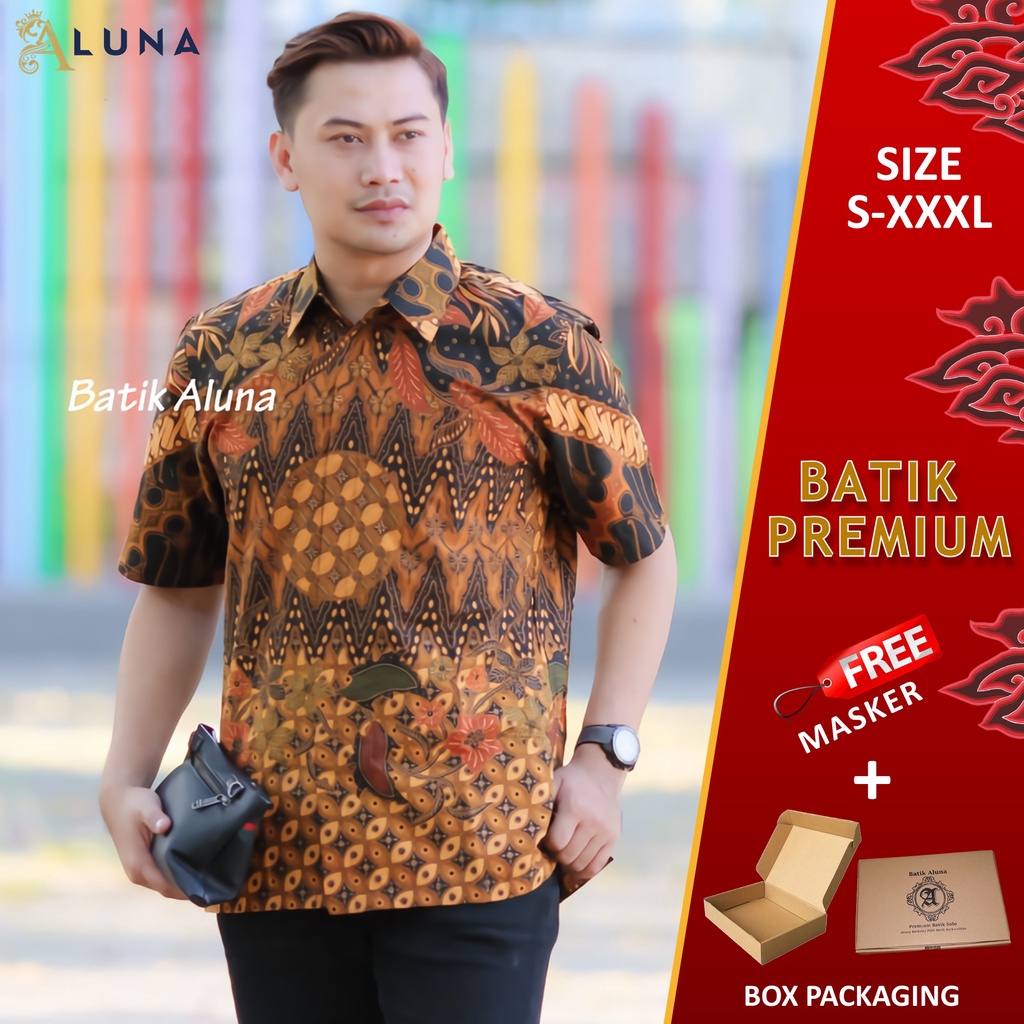 TERLARIS.!! BAJU BATIK PRIA LENGAN PENDEK KEMEJA BATIK PRIA KEREN MODERN BATIK COWOK KEKINIAN PD 010