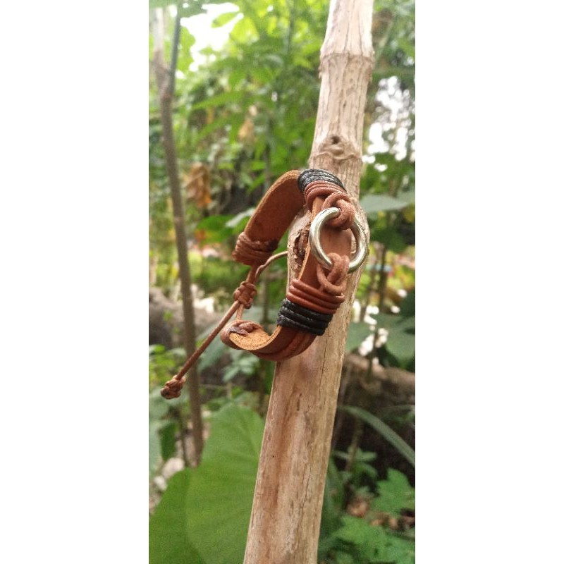 gelang pria/gelang kulit asli/fashion gelang/pria gelang/