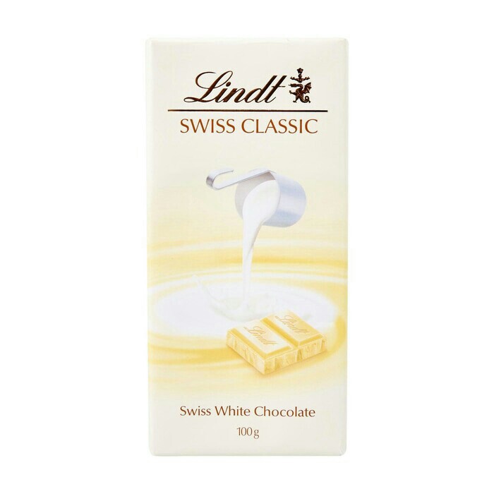 

Lindt Swiss Classic White Chocolate Bar - Cokelat Coklat Putih Import