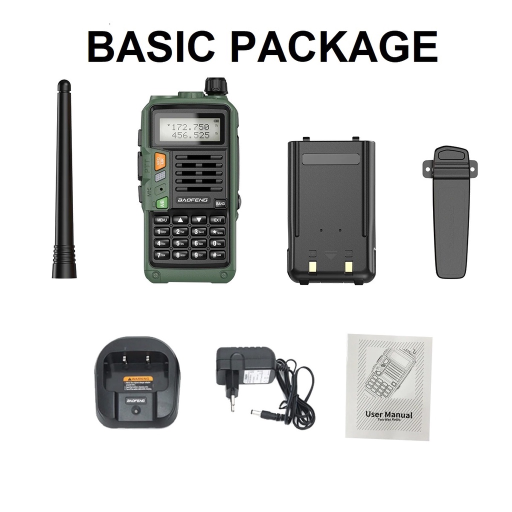 AKN88 - HT UV-S9 PLUS Walkie Talkie Dual Band 10W 2800 mAH- 50 KM