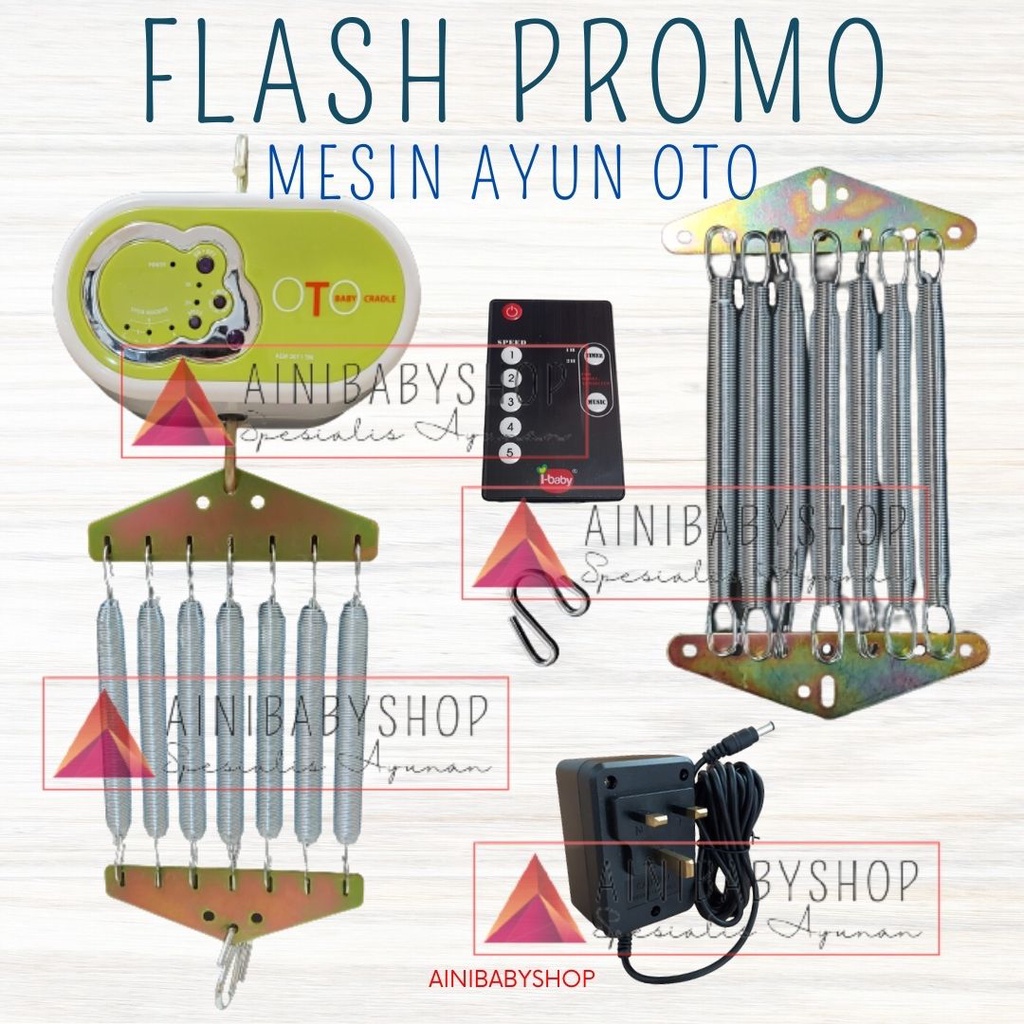 MESIN AYUNAN BAYI ELEKTRIK REMOTE/ AYUNAN OTOMATIS BAYI REMOTE MEREK OTO#ainibabyshop FLASH PROMO