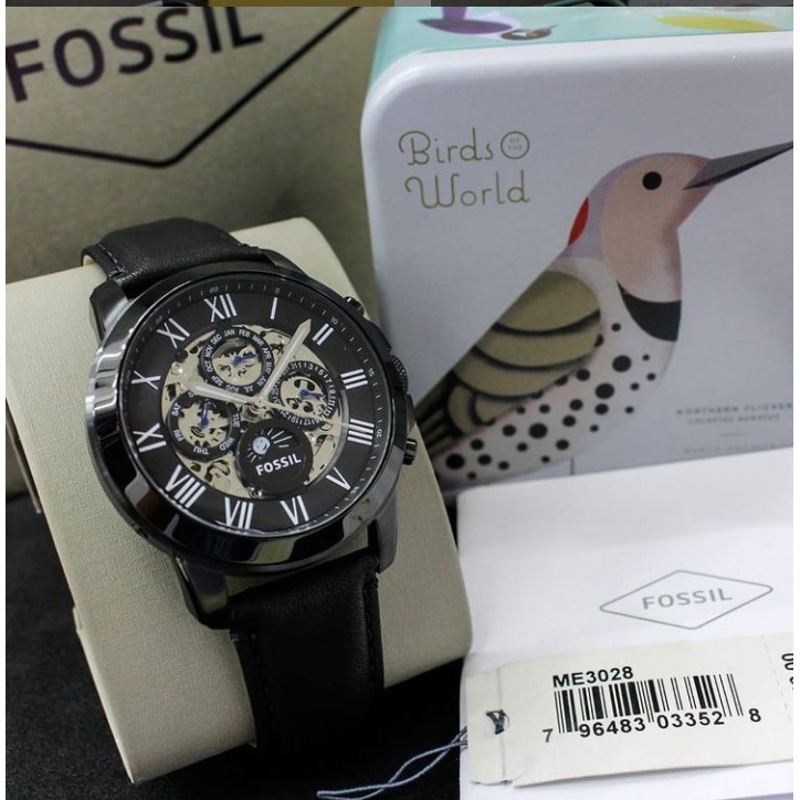 Jam Tangan Pria F*ossil Grant Skeleton Automatic ME 3028,ME 3140,ME 3052,ME3138 [ORIGINAL]