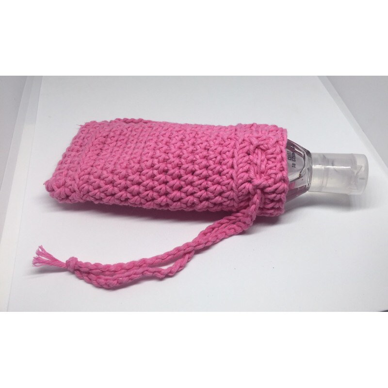 Hand sanitizer pouch rajut