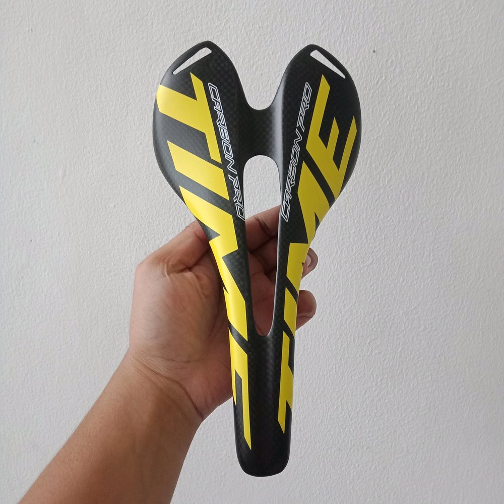 SALE Sadel Full Carbon Fibre Pro Time Yellow