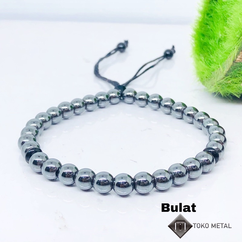 Gelang Tasbih Blustin Kotak/Bulat 33 Butir 6 mm [ Toko Metal ]