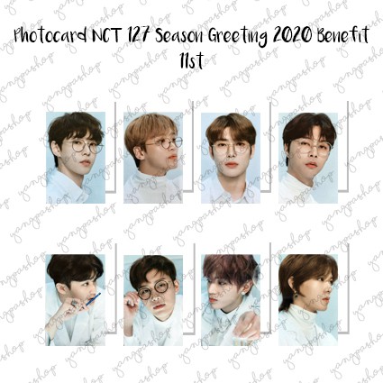 [READY / SET] 127 2020 SEASON GREETING 11ST BENEFIT  NSEO PHOTOCARD  FAN MADE UNOFFICIAL SG YANGPASH
