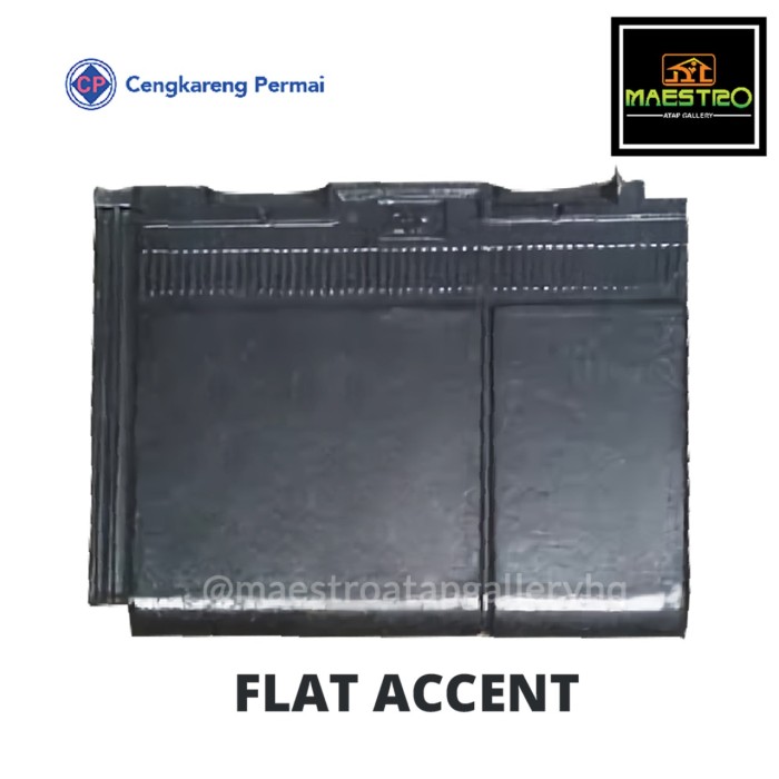 Genteng beton CP Accent hitam