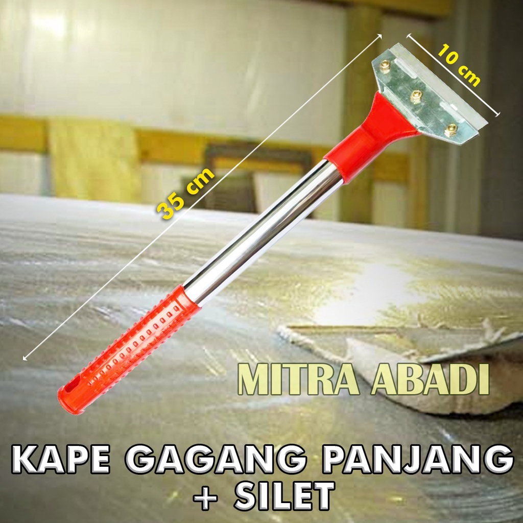 Alat Pengikis Kape / Scrapper / Pengerok Cat Premium Scrapper Gagang Panjang 35 cm