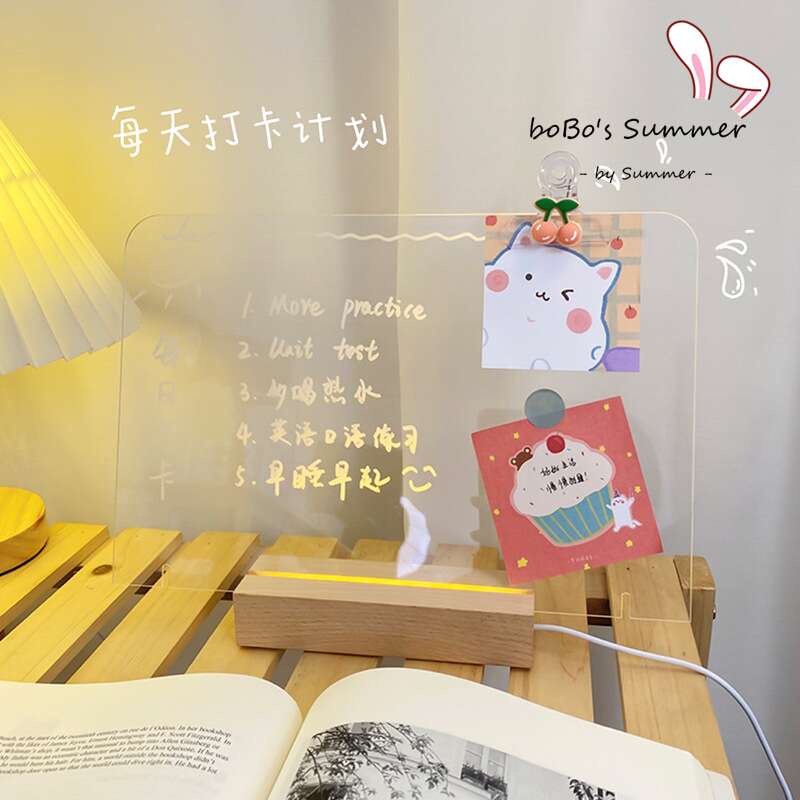 Memo Board Writing Drawing Note Board Papan Lampu Tulis Gambar Kado Hadiah Unik