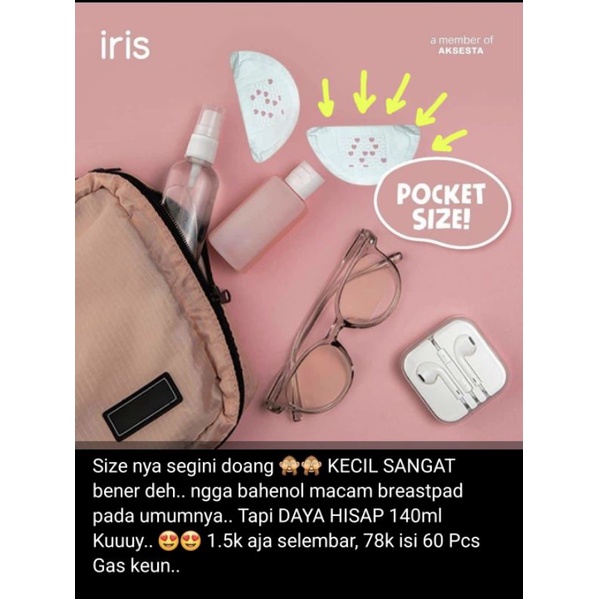 Iris Breastpad Irish Breastpad Paling Tipis