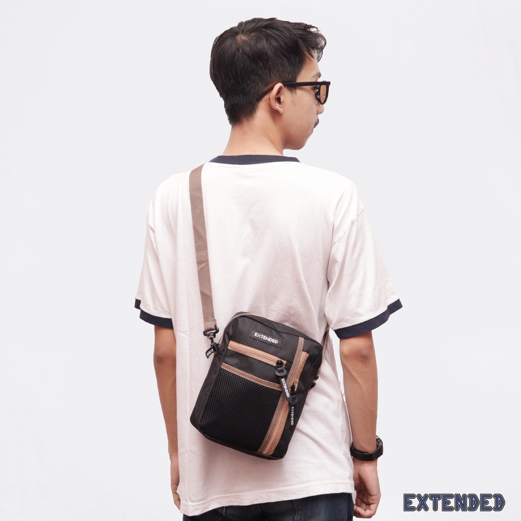 Tas Selempang Pria dan Wanita Slingbag Casual Shoulder Pouch Clutch Slempang Tas Bahu Pria Murah