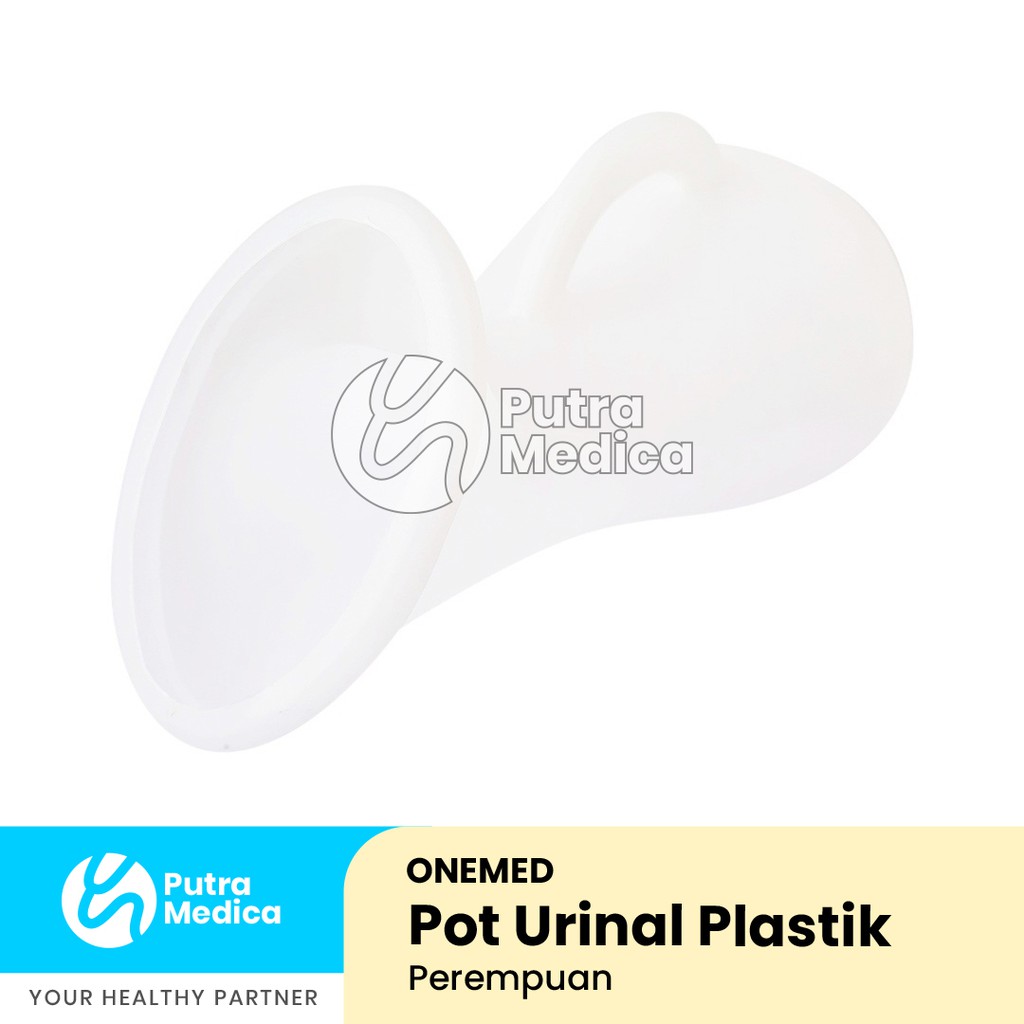 Onemed Pot Urinal Plastik Perempuan / Pispot Wadah Penampung Urine / Tabung Kencing