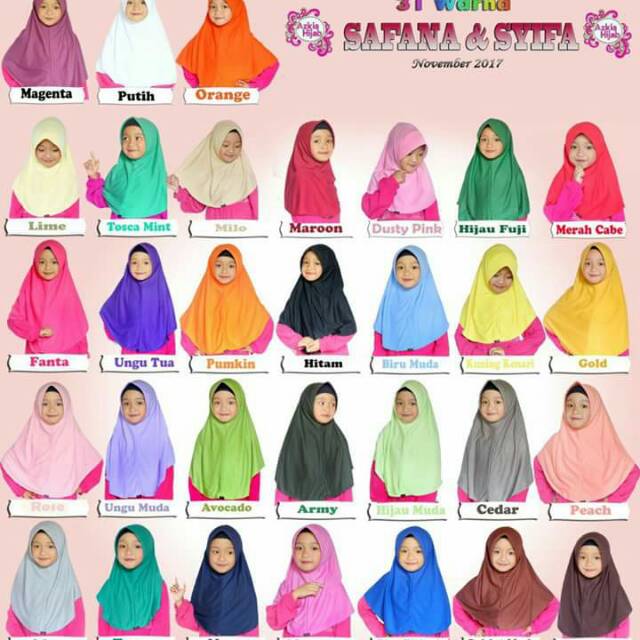 Safanna hijab antem anak by azkia hijab | Shopee Indonesia