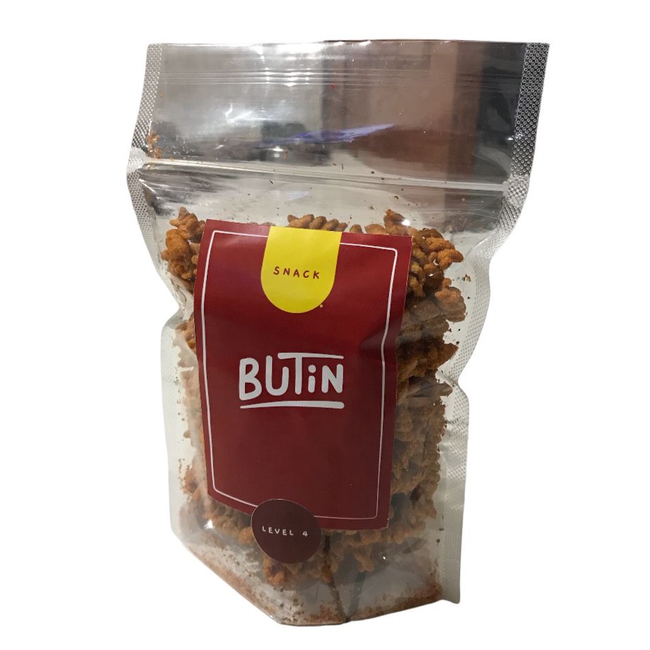 

Butin Makaroni Spiral Uril Rasa Original Pedas level 2Lezat Dan Gurih 250 gr