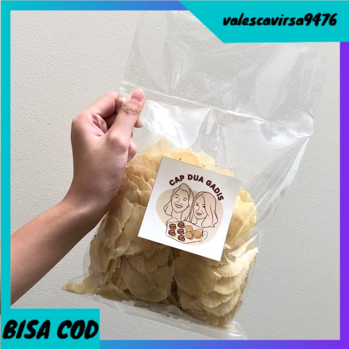 

⭐BISA COD⭐ Kerupuk Emping Manis Asin Tipis Cap Dua Gadis MENTAH (200 gr)