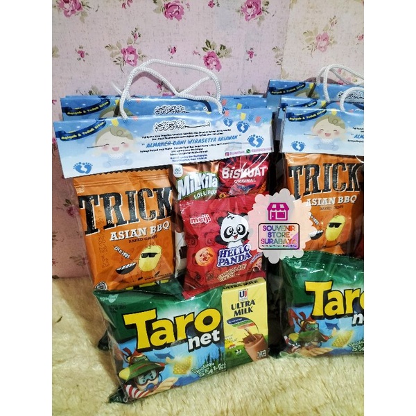 Snack Ulang Tahun / Bingkisan Snack Label / Snack Ultah Anak / Paket ulangg Tahun Anak Murah / Paket 10.000/ custome hangtag label