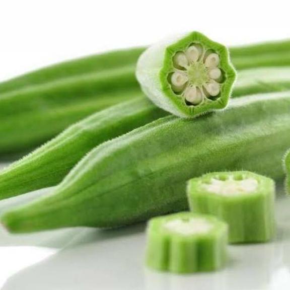 

[KODE PRODUK 0GLKU8142] Buah okra hijau segar