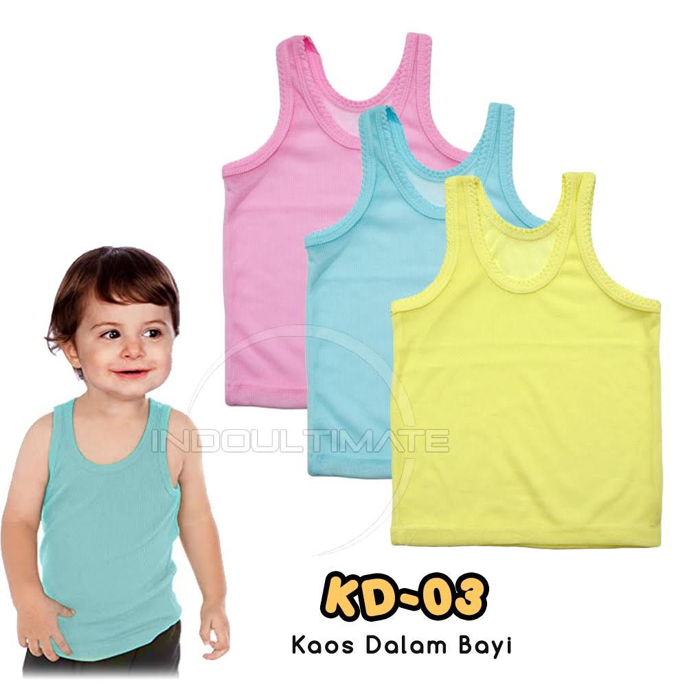 Kaos Dalam Bayi Perempuan Laki Laki Baru Lahir Newborn Murah Singlet Bayi Pakaian Bayi KD-03