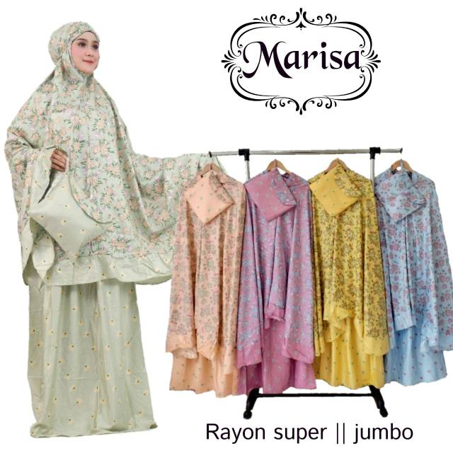 Mukena Dewasa Atas Bawah Marisa Motif Bunga