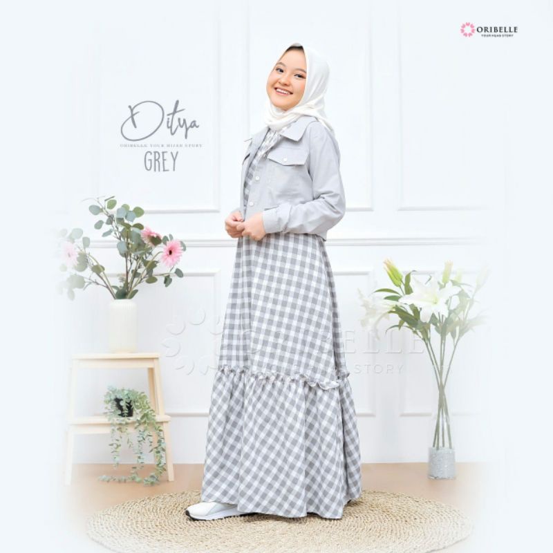 GAMIS OUTER CROP DITYA ORIGINAL ORIBELLE || MOM &amp; KIDS