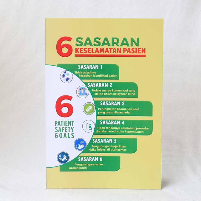 Jual Poster 6 Sasaran Keselamatan Pasien Komplit Shopee Indonesia