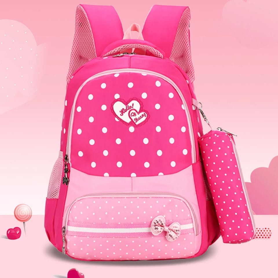 ARMELIA SHOP_Tas Anak Sekolah_Tas Backpack_Unicorn_Polkadot Love