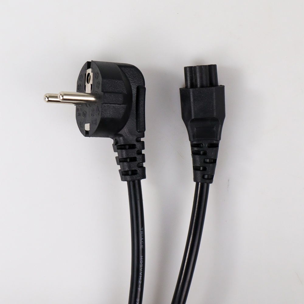 Kabel Listrik Lubang Tiga (Mickey Mouse) EU Plug untuk Adaptor 1.5m - E125