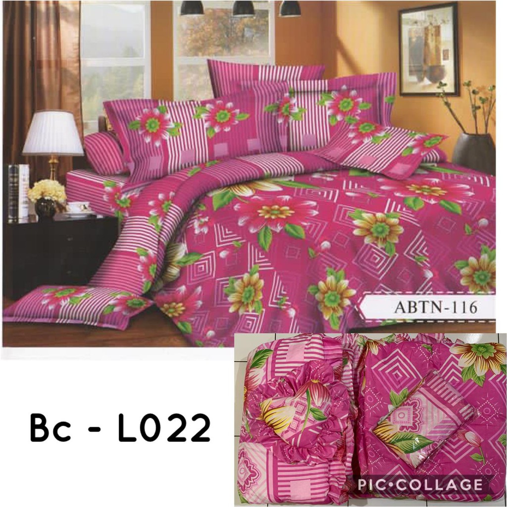 PROMO natasha  Bed Cover set + sprei Ukuran King 180x200