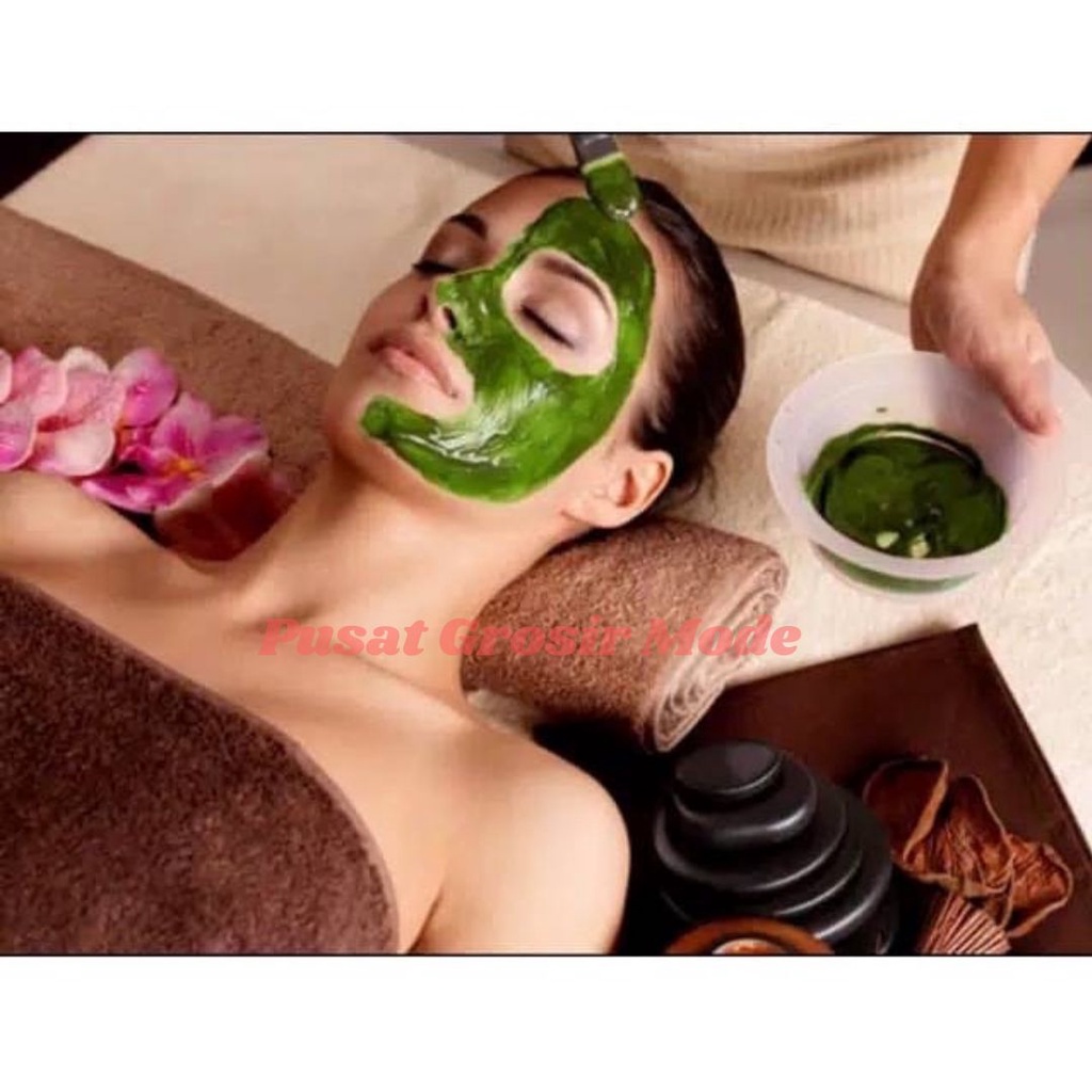 Masker Spirulina Serbuk Bubuk Kapsul Natural Herbal Mask ORI PGM M04