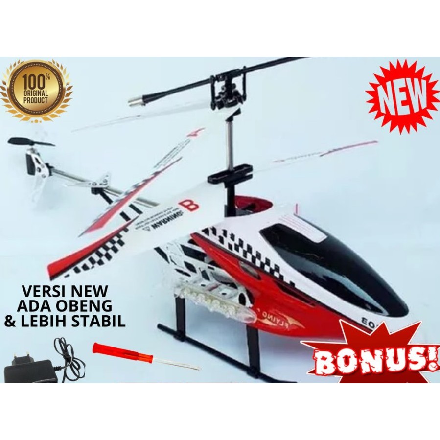 Mainan Remote Control Helicopter Anak Edukatif / Helikopter Remote besar / Helikopter RC 3,5CH