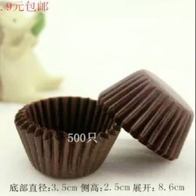 kertas kue nastar cup hitam/ kecil 90pcs