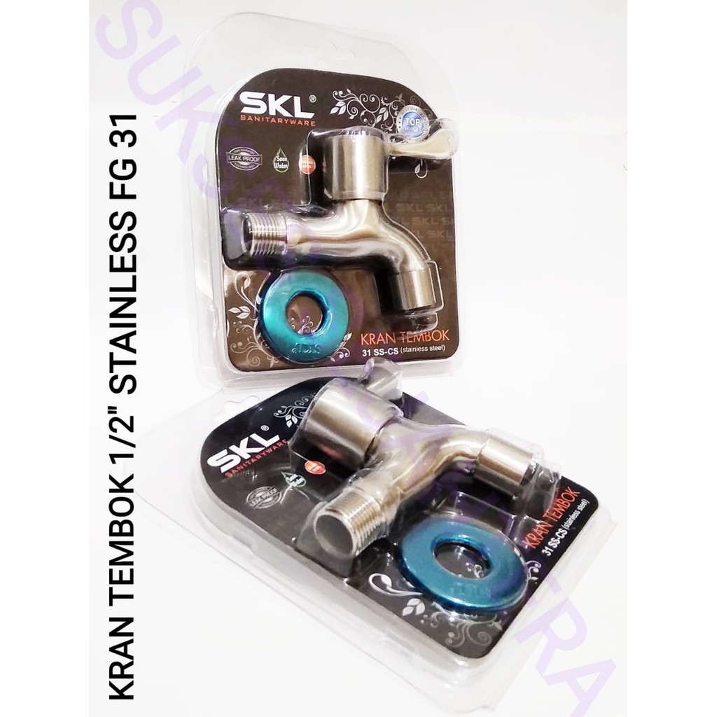 KRAN TEMBOK 1/2 STAINLESS SKL 31 SS