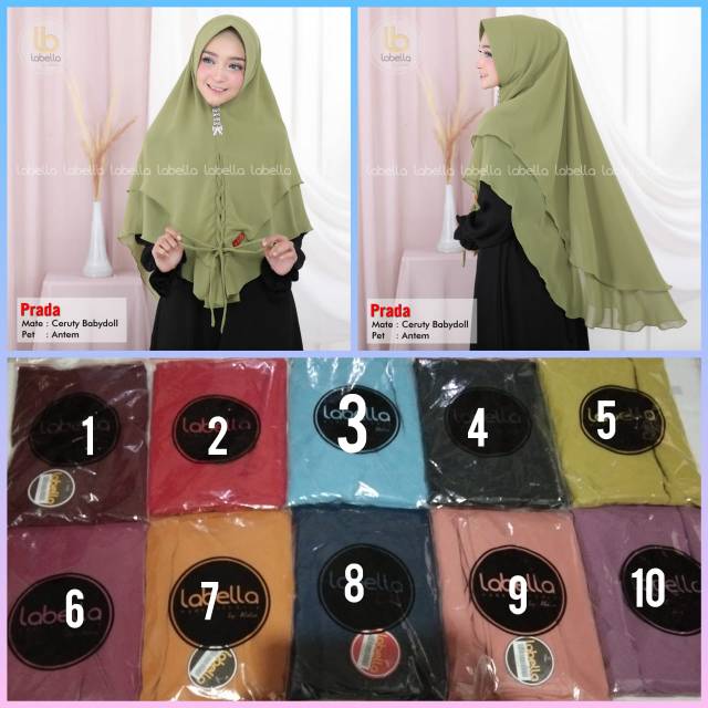 Prada hijab ori by labella hijab
