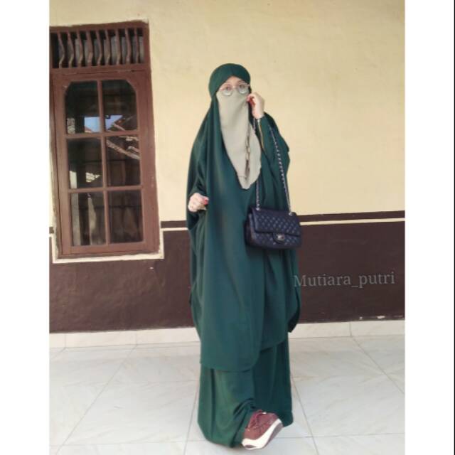 French Khimar Zipper Jumboo