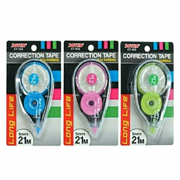 

CORRECTION TAPE JOYKO CT-533 21mtr 12PCS
