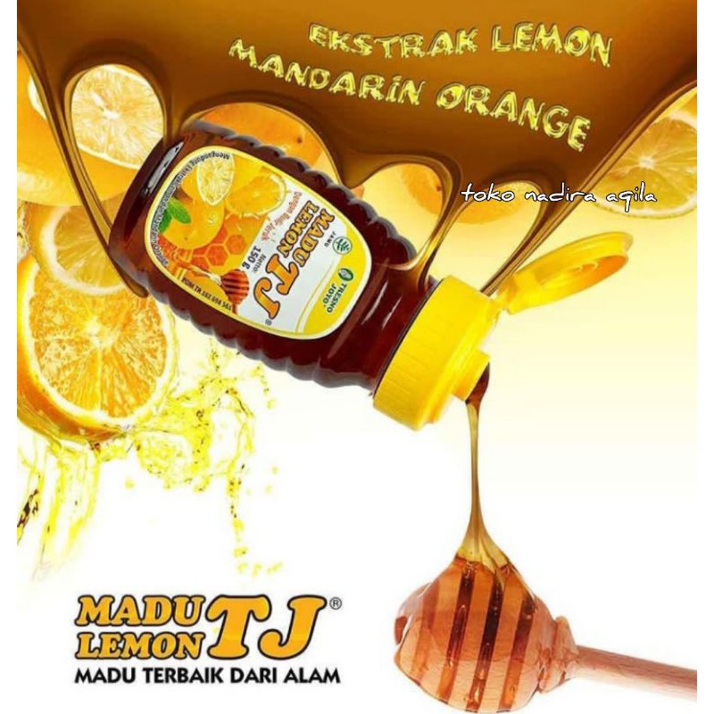 MADU TJ LEMON 150GRAM KAYA VITAMIN C dengan bulir lemon || vitamin c || madu lemon || madu diet