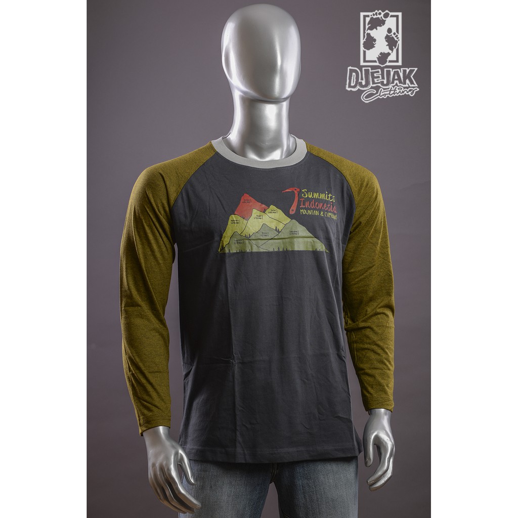 Djejak Clothing, Kaos Gunung, Kaos Outdoor, Kaos Adventure, Kaos 7 Summit Indonesia Abu Panjang