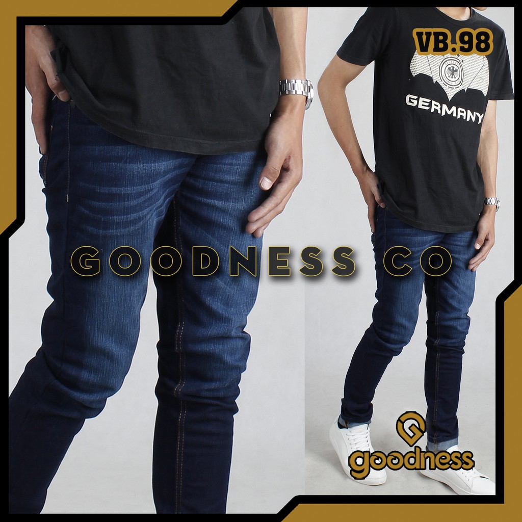 Size 28 38 Celana Jeans Pria Skinny Stretch Big Size Size 28 38 Celana Jeans Pria Skinny Stretch Big Size