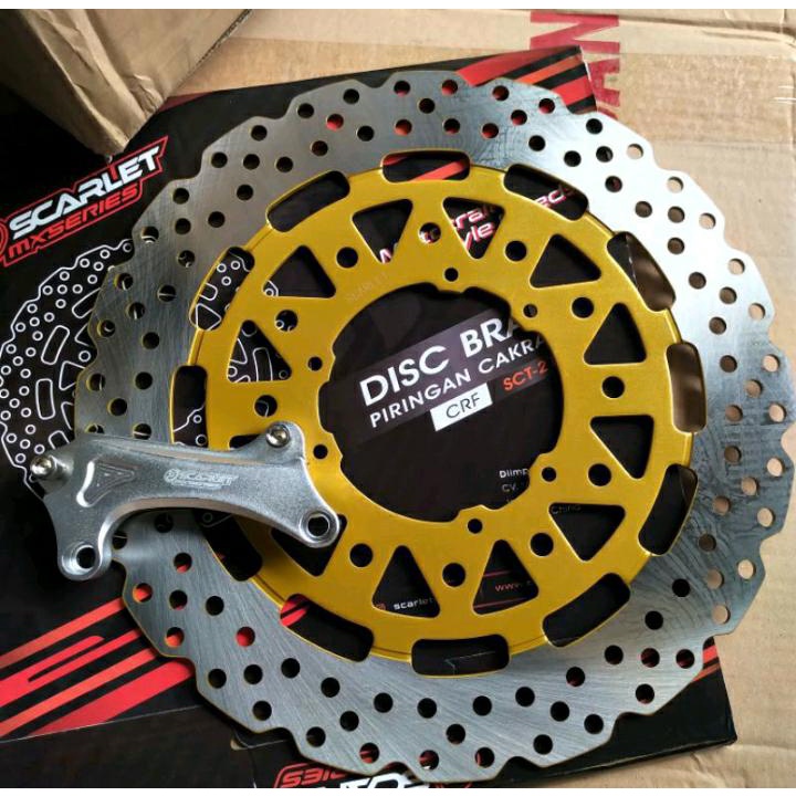 DISC PIRINGAN CAKRAM DEPAN LEBAR SUPERMOTO CRF KLX  300 MM 320 MM SCRALET/DELKEVIC/DCROS/BERLIN LEBA