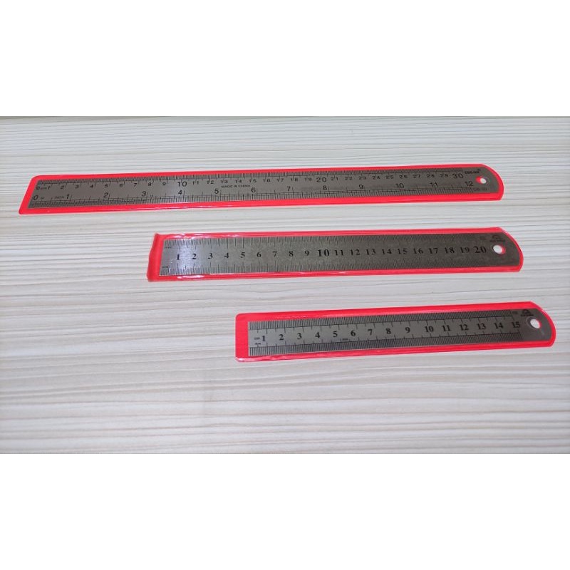 

penggaris besi 15cm, 20cm, 30cm