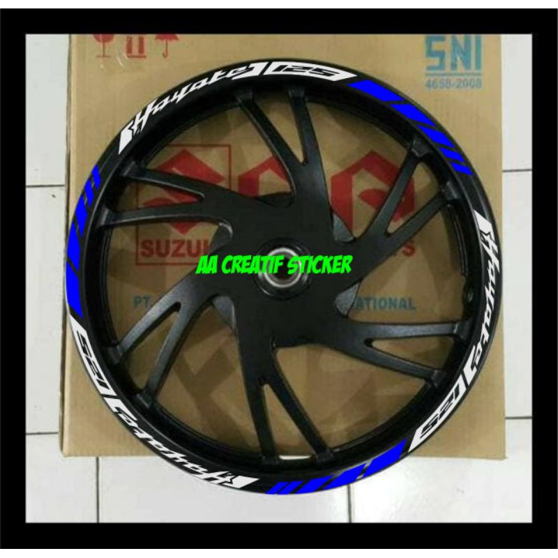STICKER CUTTING LIST VELG SUZUKI HAYATE 125.SETIKER PELEK SUZUKI HAYATE 125. 01