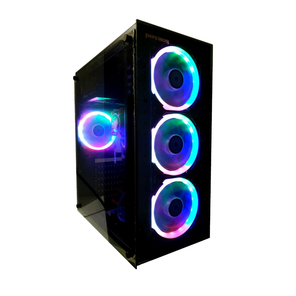 CASING PC GAMING IMPERION E 3 TEMPERED GLASS