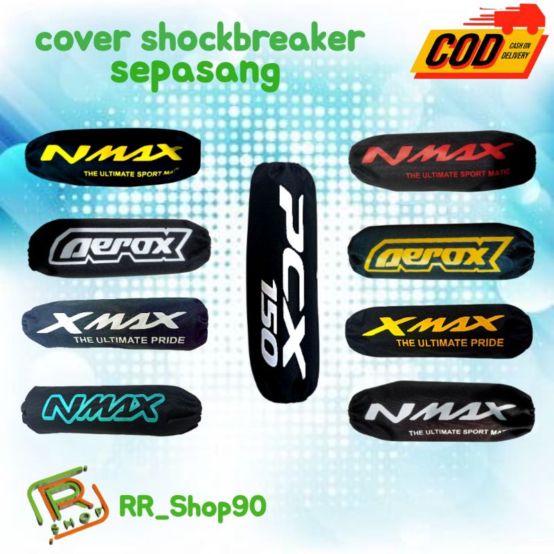 SARUNG SHOCKBREAKER/COVER SHOCKBREAKER SHOCK MOTOR SEPASANG (KANAN dan KIRI)NMAX/AEROX/PCX 150