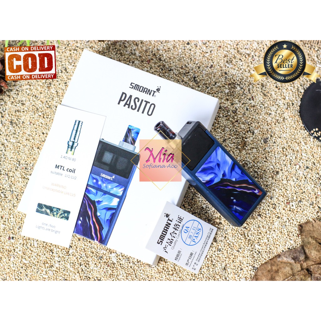 VAPEE SMOKE POOD PAASSITO KIT 1100mah FREE CHARGER