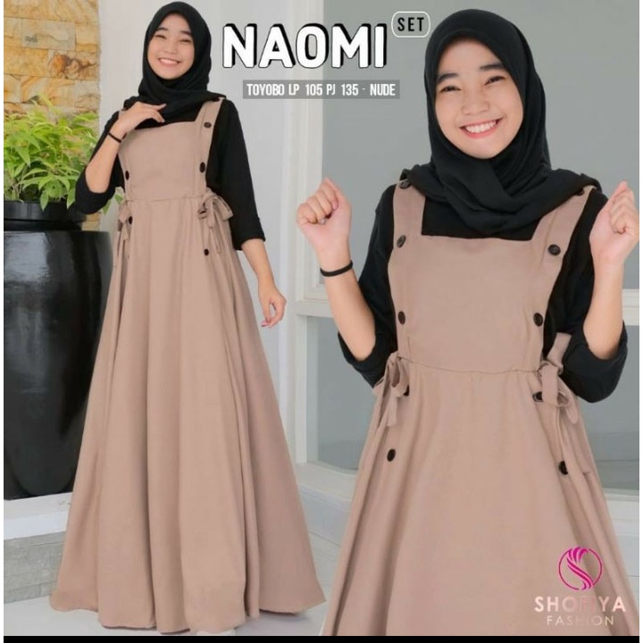 NAOMI OVERALL SET INNER / GAMIS REMAJA TANGGUNG / GAMIS TERBARU