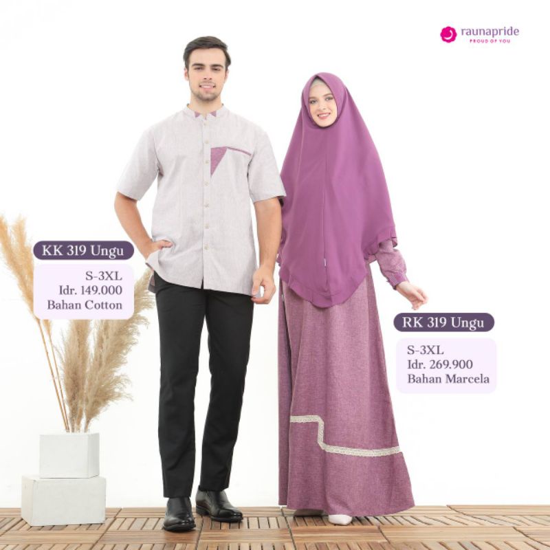 Rauna Gamis Set Khimar RK 125 - Gamis Jumbo RK 319 - Fashion Muslim