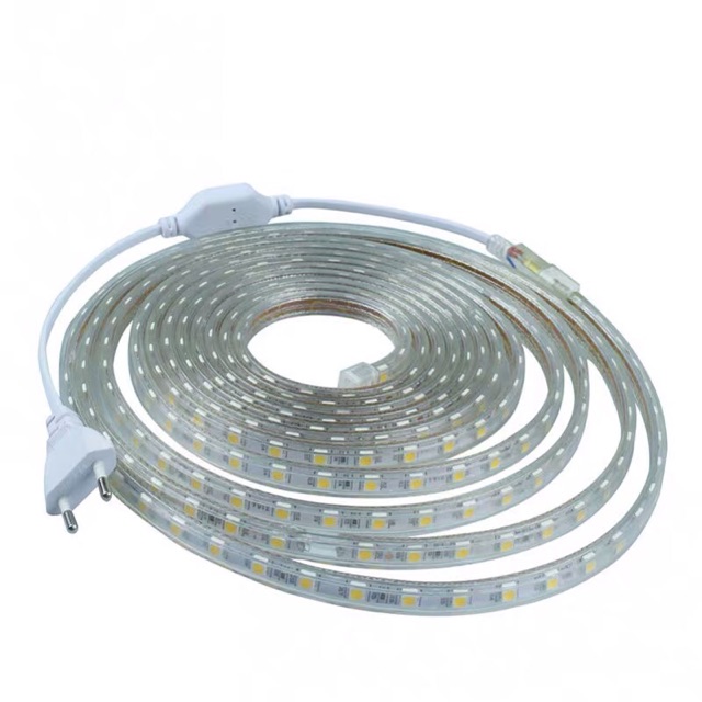 8.8 Pesta Diskon / Meteran Lampu led strip selang 5050 smd Ac 220v (1-1000m) outoor