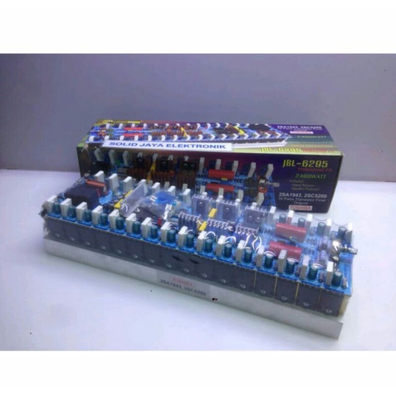 KIT POWER PROFESIONAL AMPLIFIER 2400 WATT JBL-6295 + TR TOSHIBA ORIGINAL